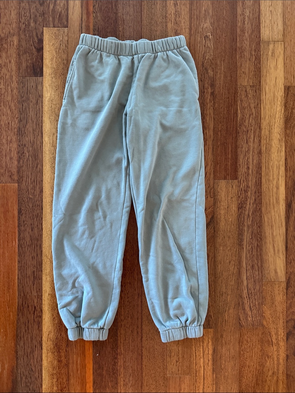 Seafoam Green Fleece Jogger Pants